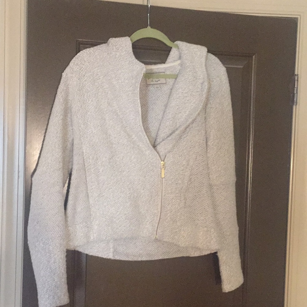 Lucky Brand Double-Breasted Zip-up Hooded Jacket